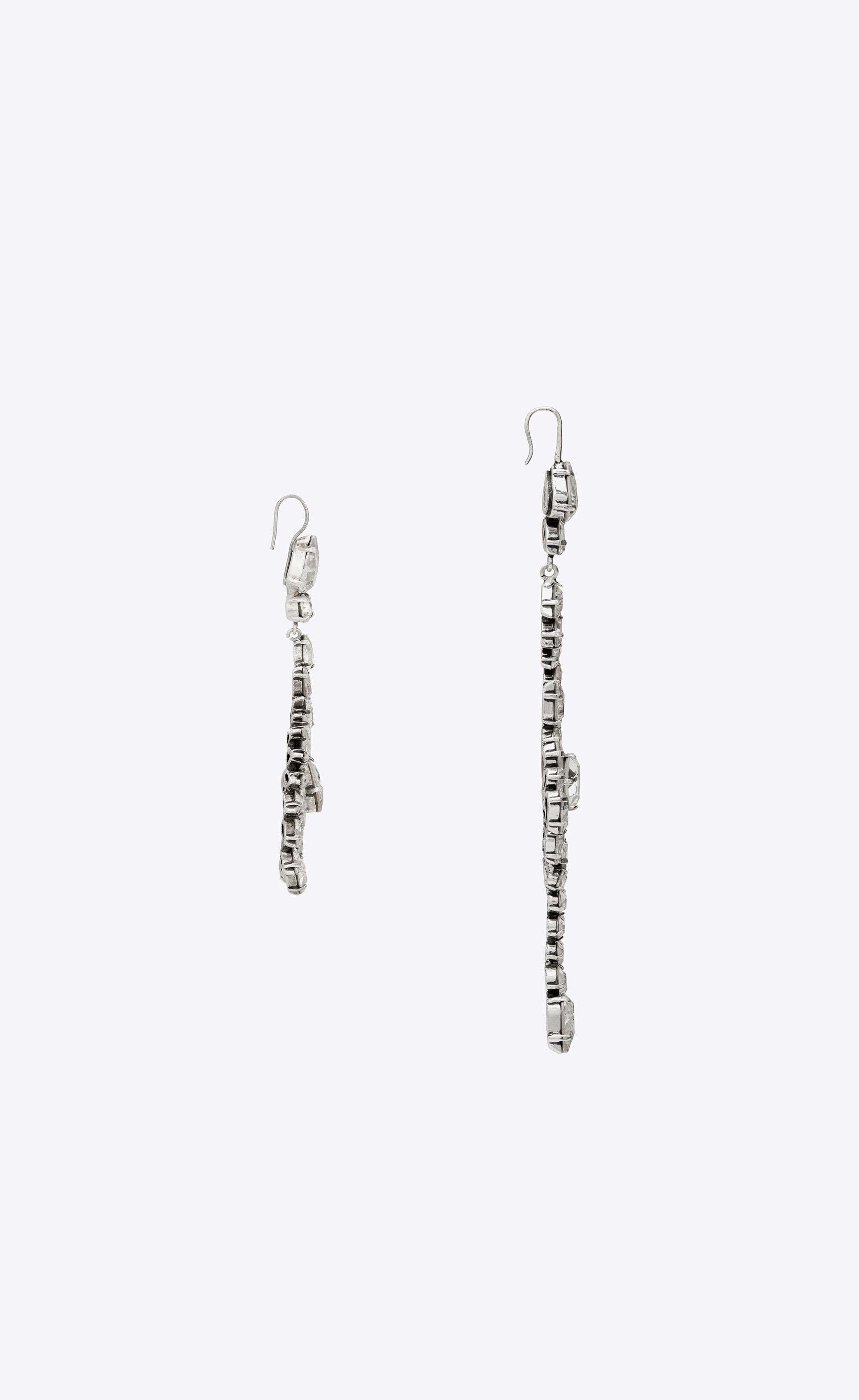 crystal drop twist earring - 5
