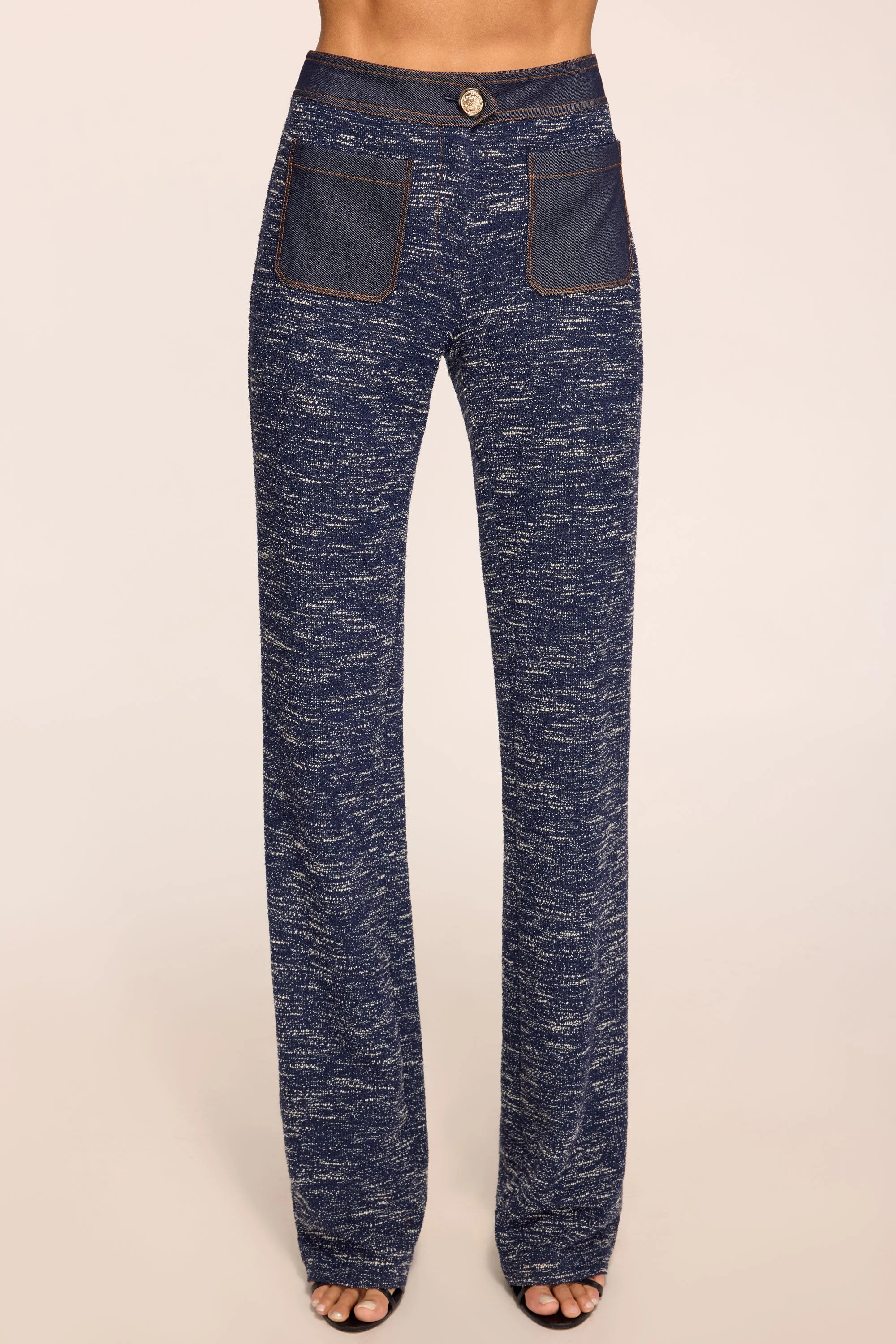 Donna Tweed High Rise Pant - 1