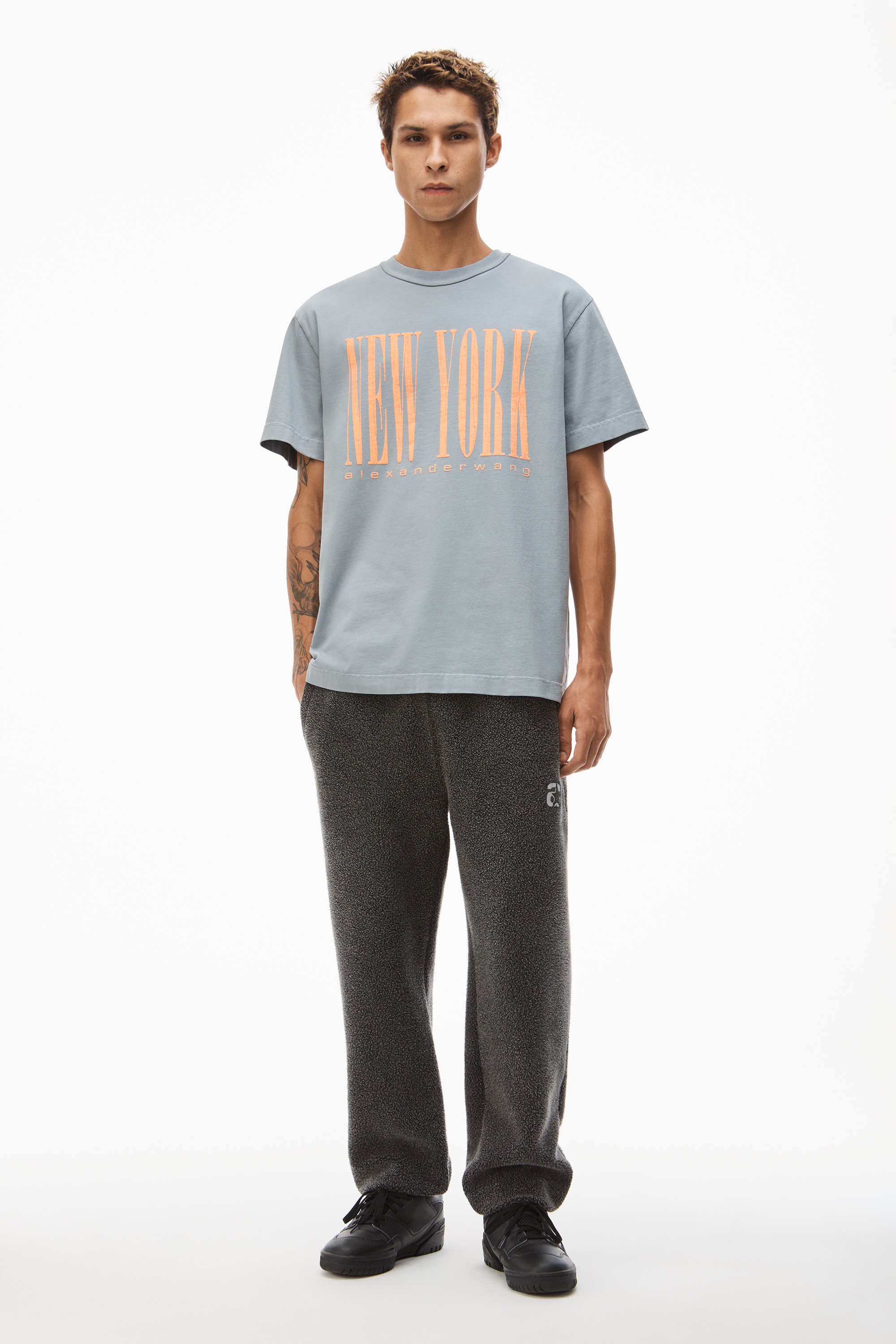 NY PUFF GRAPHIC TEE IN COMPACT JERSEY - 6