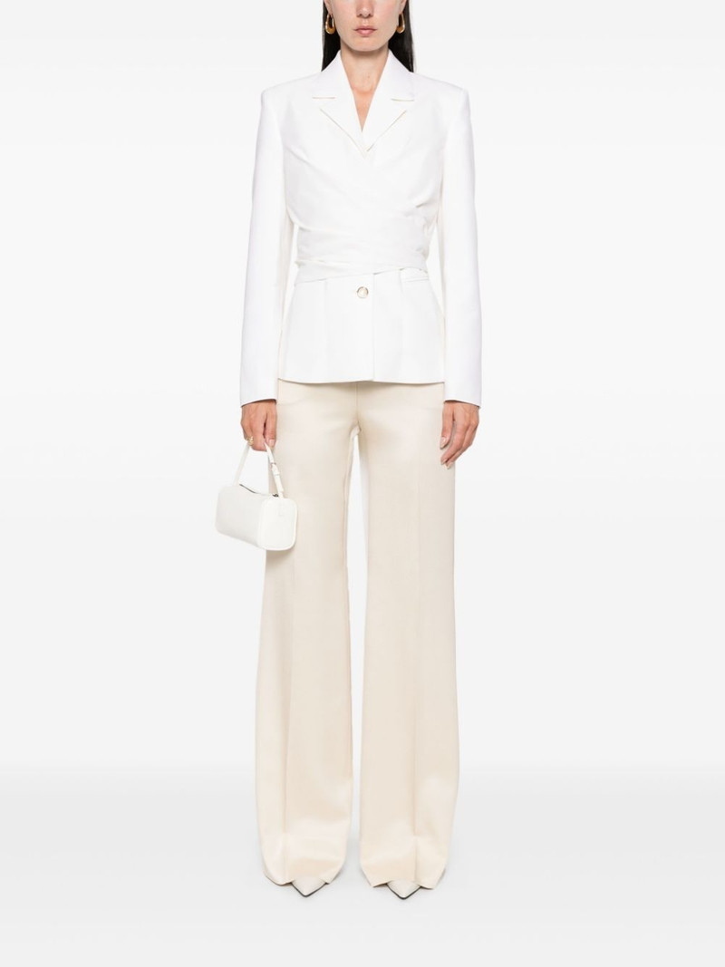 CASABLANCA virgin wool wrap tuxedo outlook