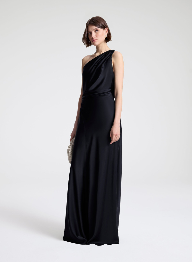 Aster Satin One Shoulder Gown 5