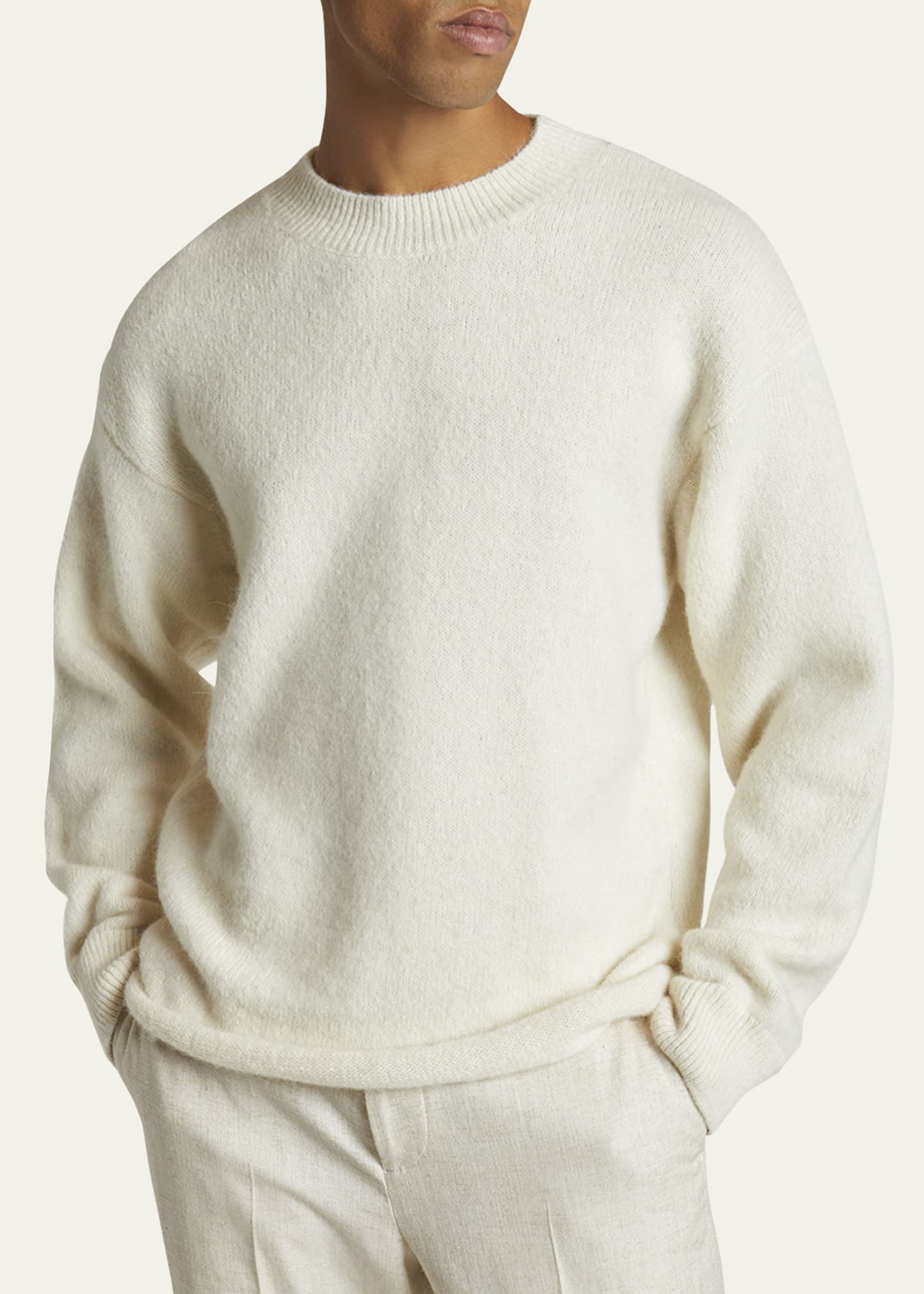 Men's Brushed Logo Sweater - 4