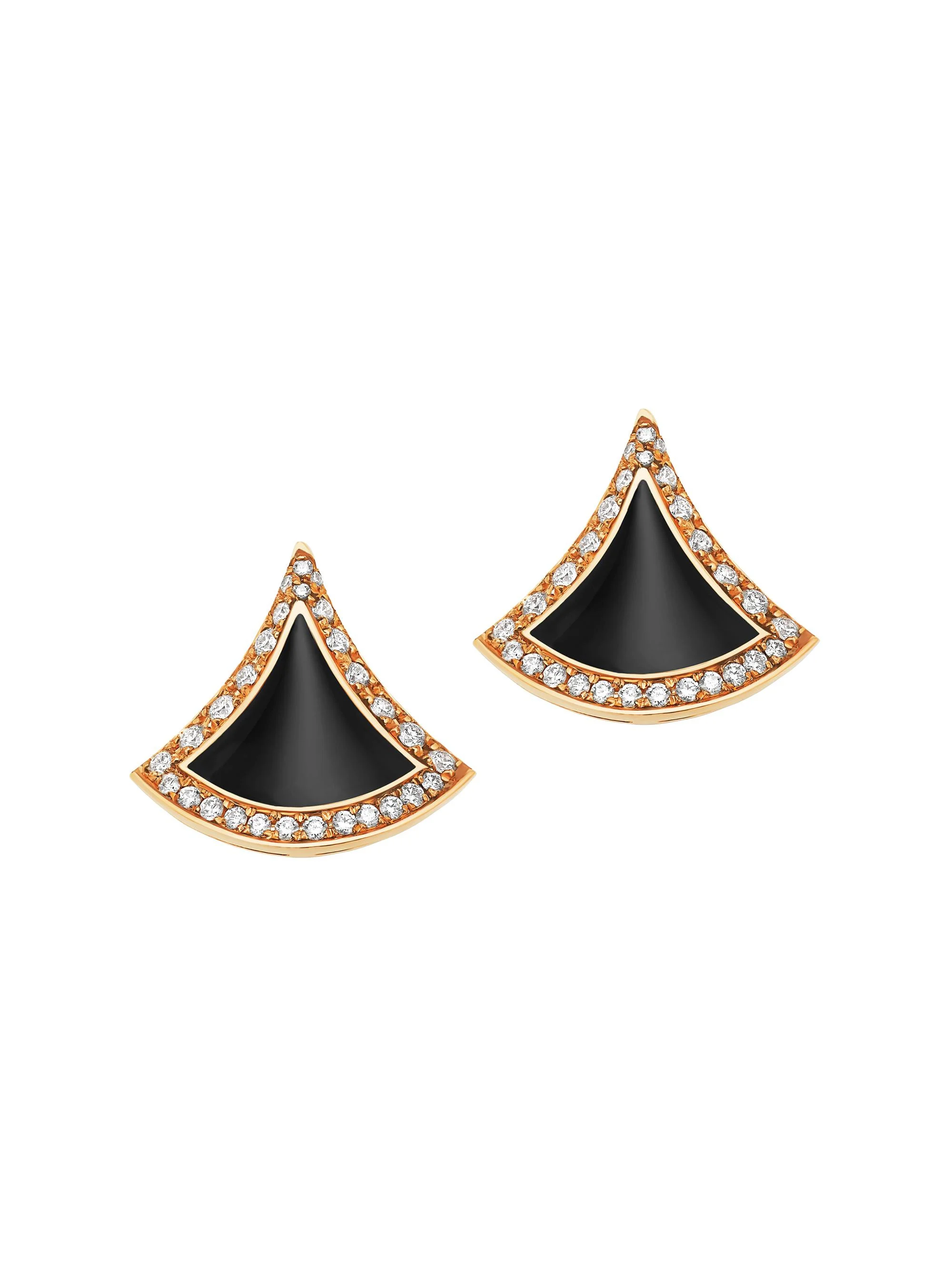 Women's Divas' Dream 18K Yellow Gold, Black Onyx & 0.10 TCW Diamond Stud Earrings - Yellow Gold - 1