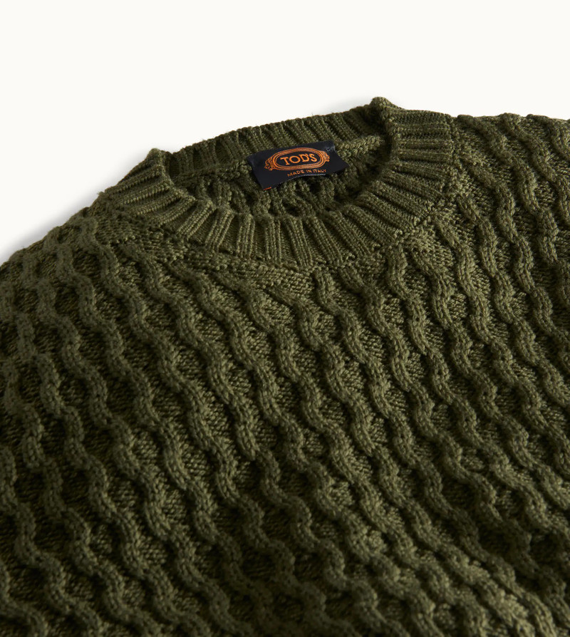 ROUND NECK JUMPER - GREEN 4