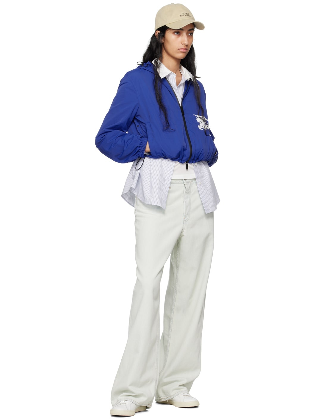 White Esplar Leather Sneakers - 5