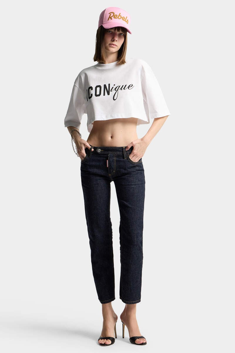 ICONIQUE CROPPED LOOSE FIT T-SHIRT 4