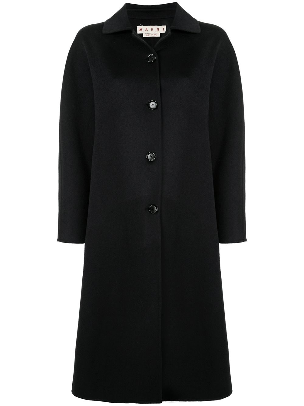 oversized buttoned coat - 1