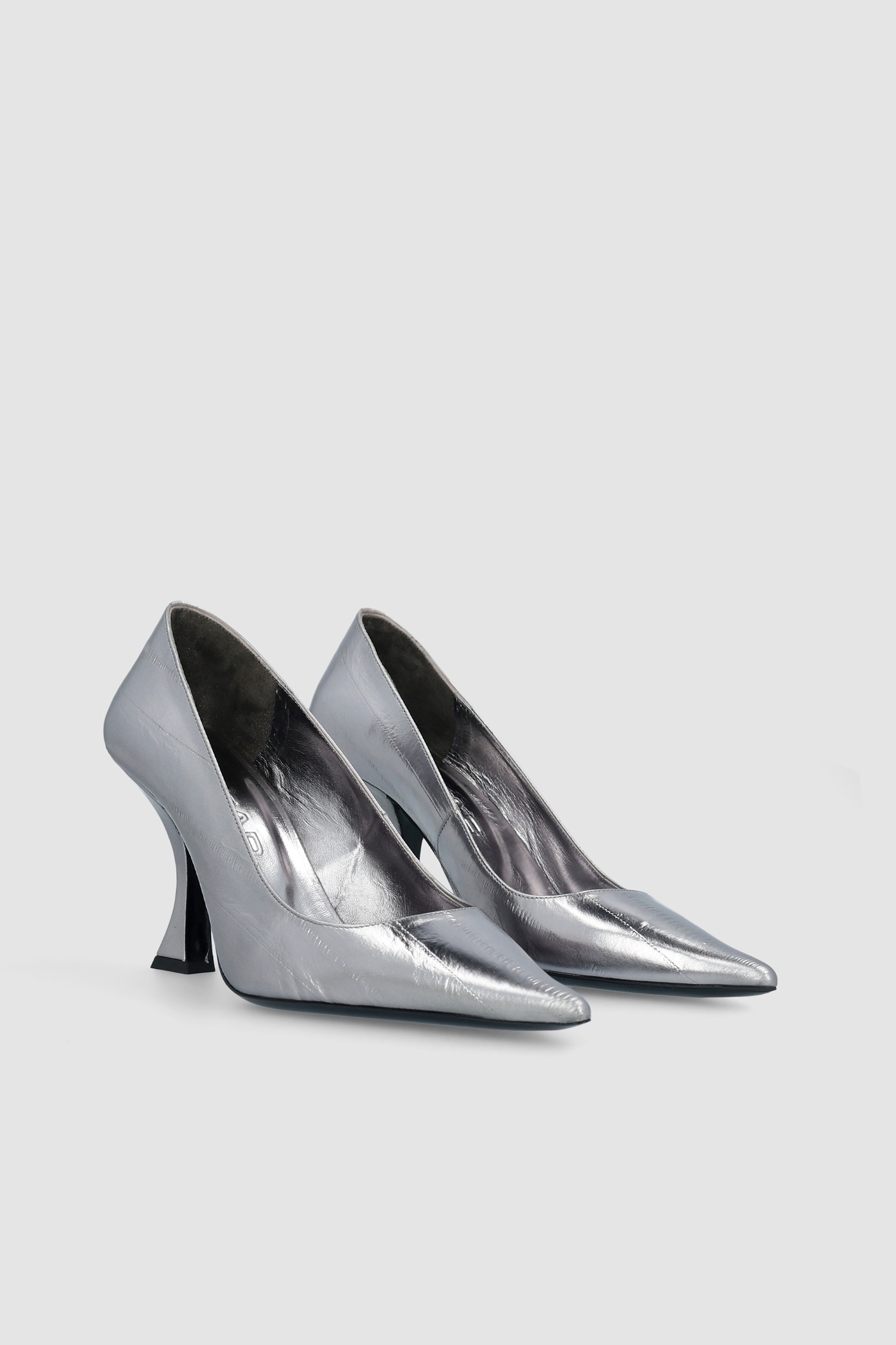 Viva Inox Eel Embossed Metallic Leather Pump - 2
