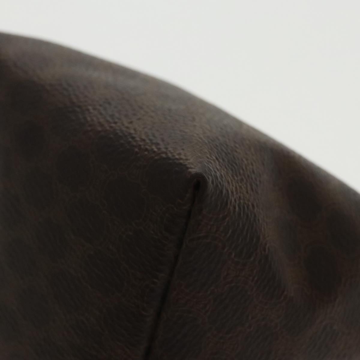 CELINE Macadam Canvas Hand Bag Pvc Leather Gold Brown - 16