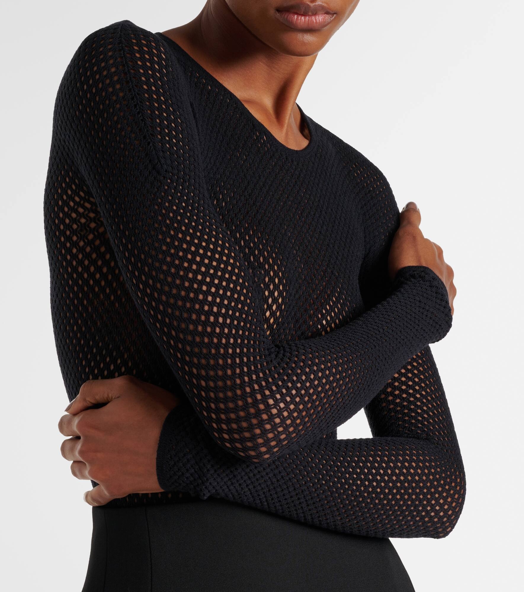 x RHW Web wool-blend bodysuit - 4