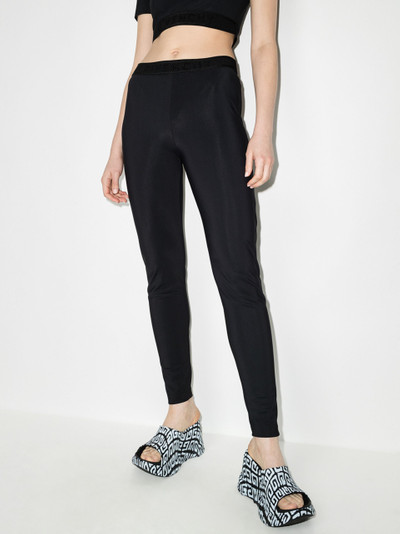 Givenchy Black logo jacquard leggings outlook