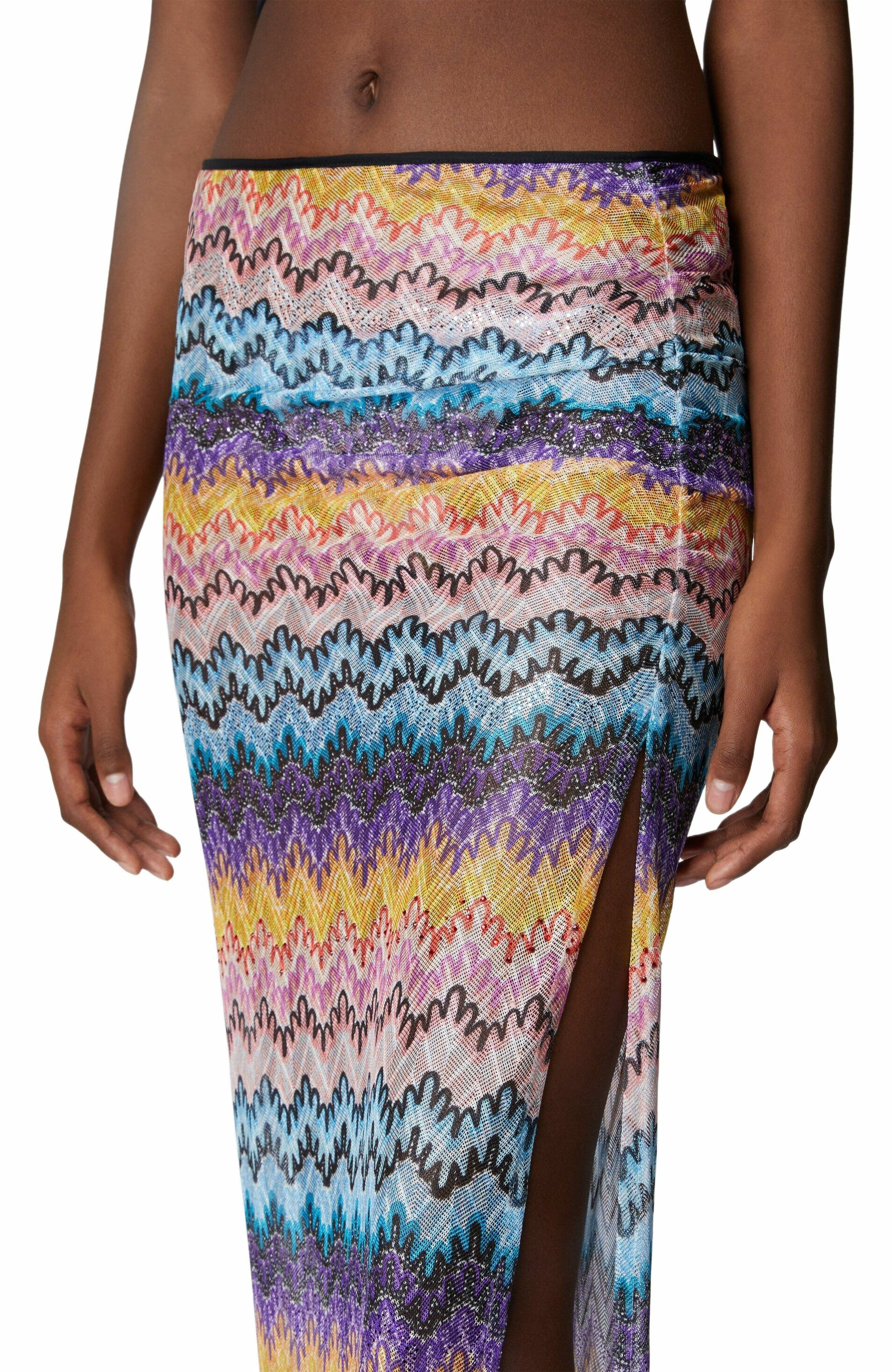 Missoni Long Printed Lace Skirt With Zig Zag Pattern in Multicoloured at Nordstrom - 7