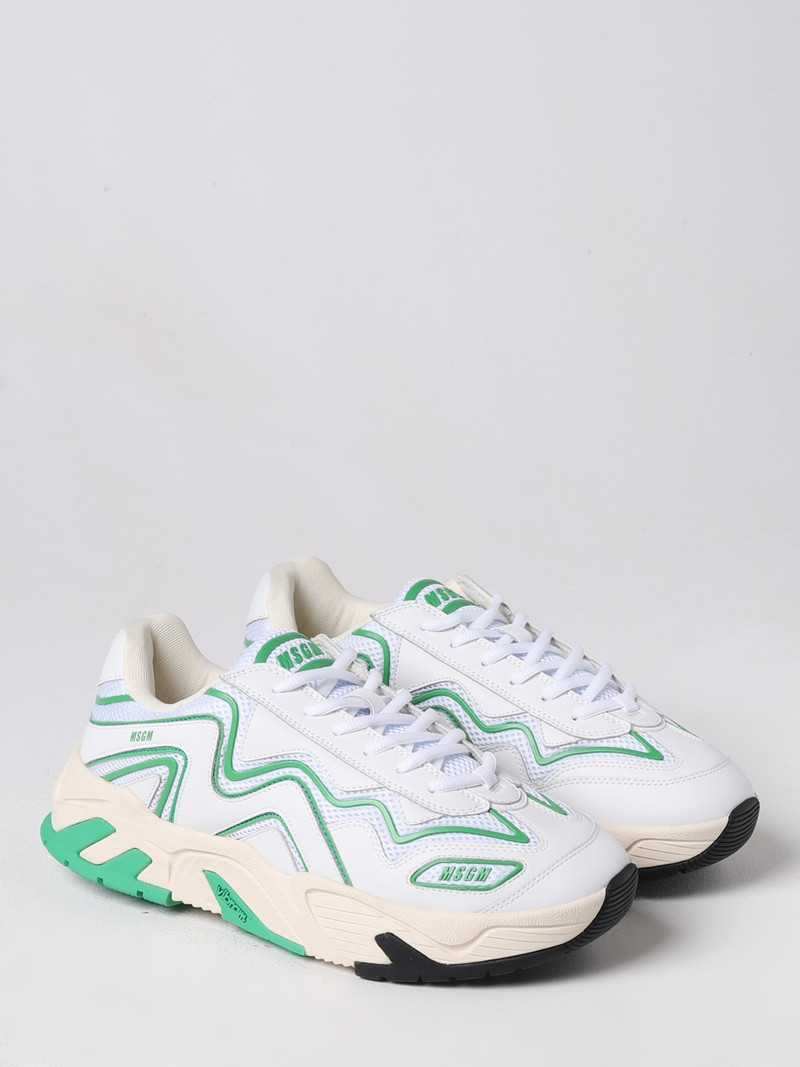 MSGM MSGM sneakers in leather and mesh outlook