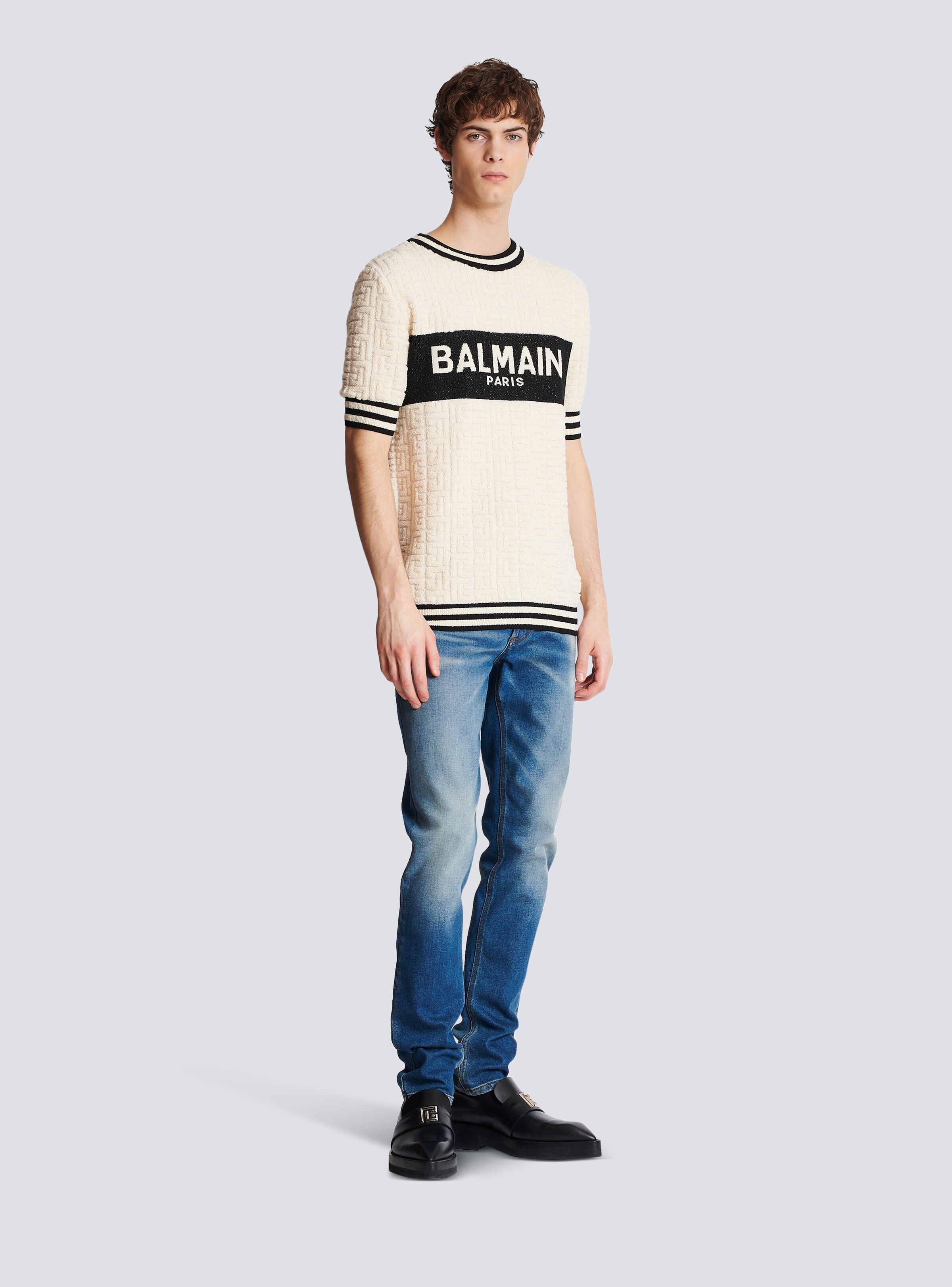 Balmain cotton terry T-shirt - 3
