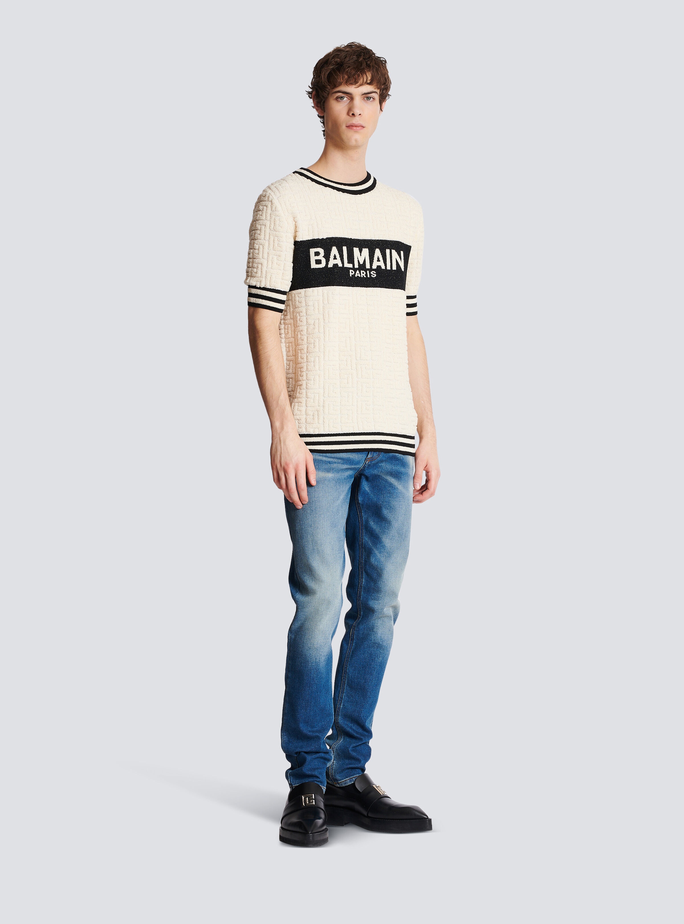 Balmain Balmain cotton terry T-shirt | REVERSIBLE