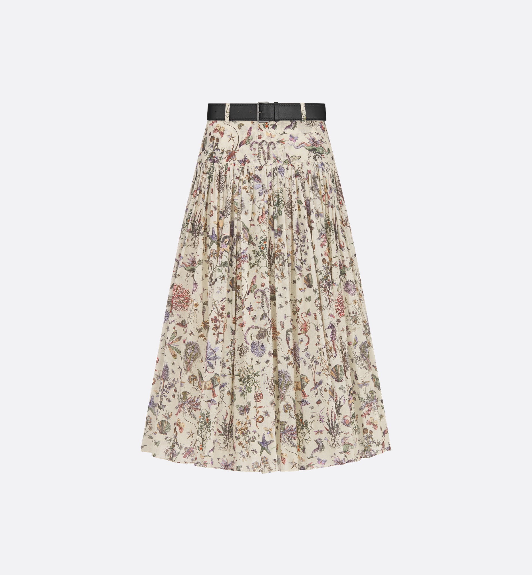 Mid-Length Belted Skirt - 1