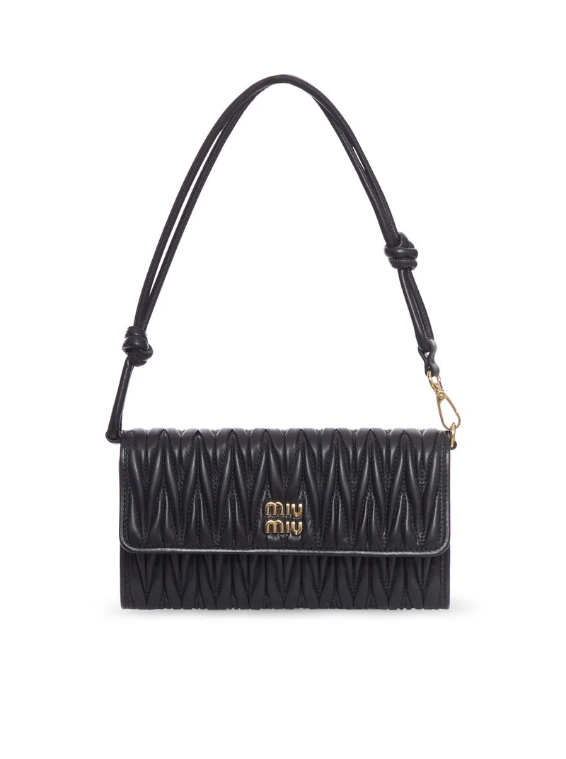 Miu Miu Women Wallet On Chain In Matelassé Leather - 1