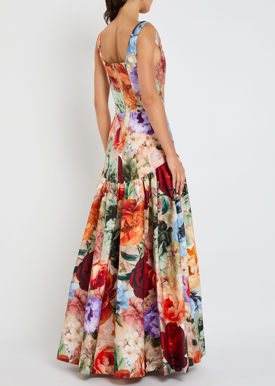 Alice + Olivia Diana Floral-print Sateen Gown - 3