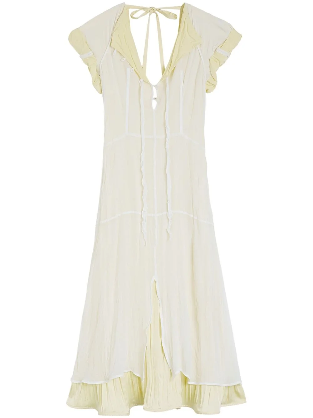 ruffled midi dress - 1