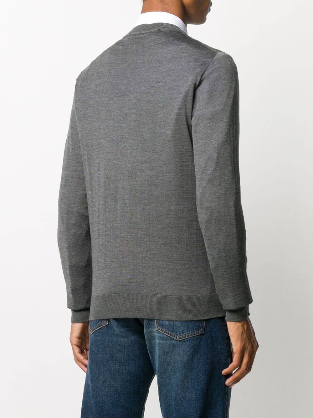 ribbed crew neck jumper - 4