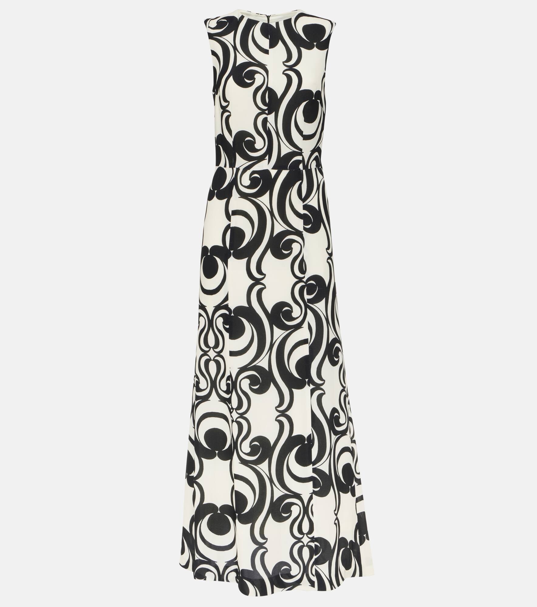 Printed crêpe maxi dress - 1