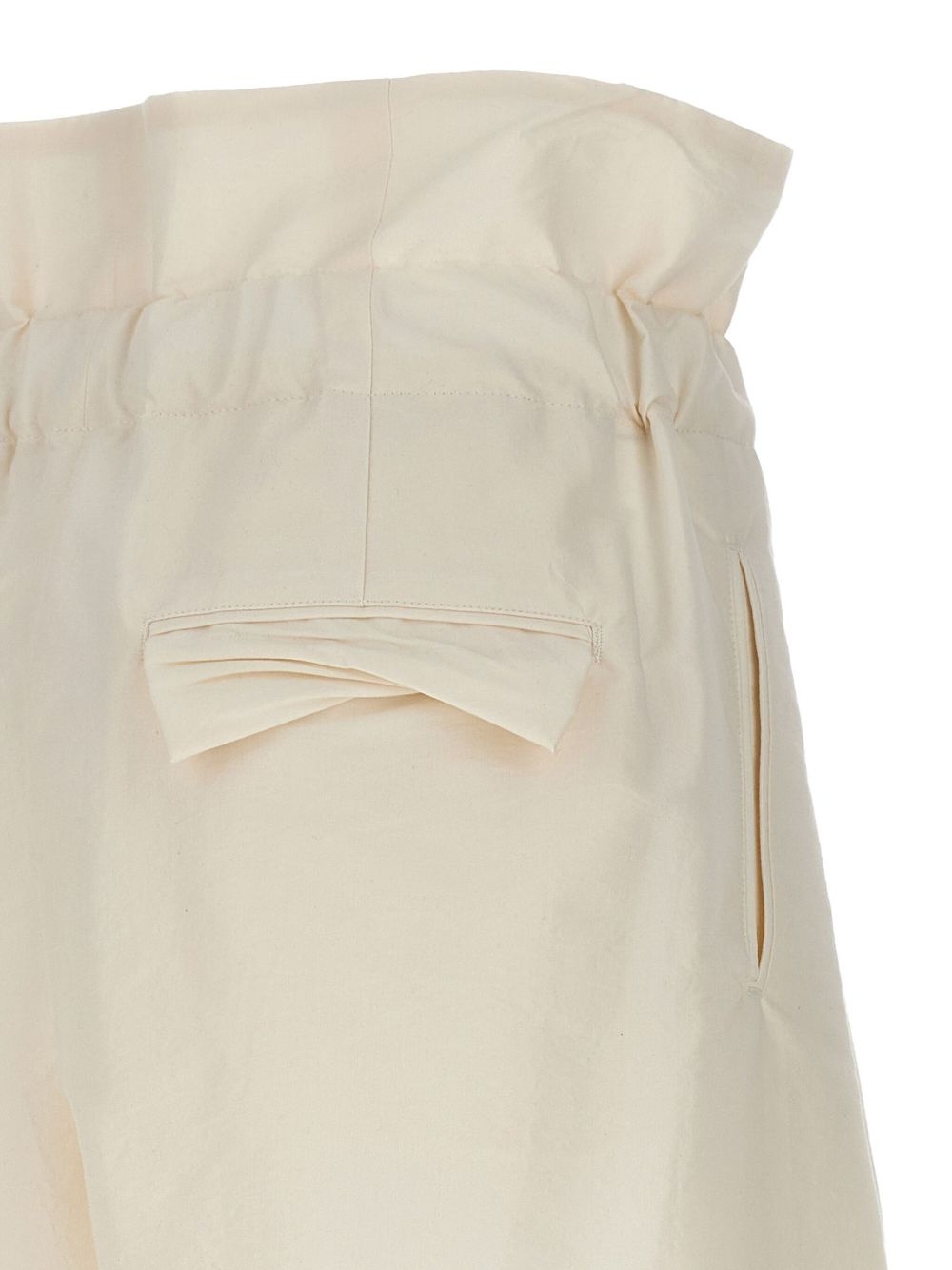 elastic-waistband wrap trousers - 3