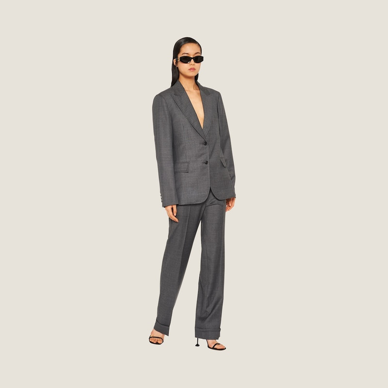 Miu Miu Grisaille single-breasted jacket outlook
