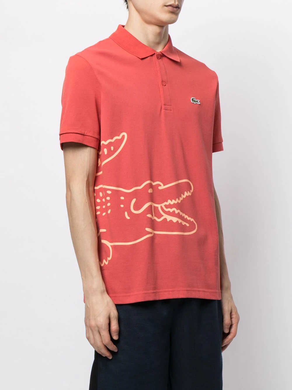 logo-print short-sleeved polo shirt - 3