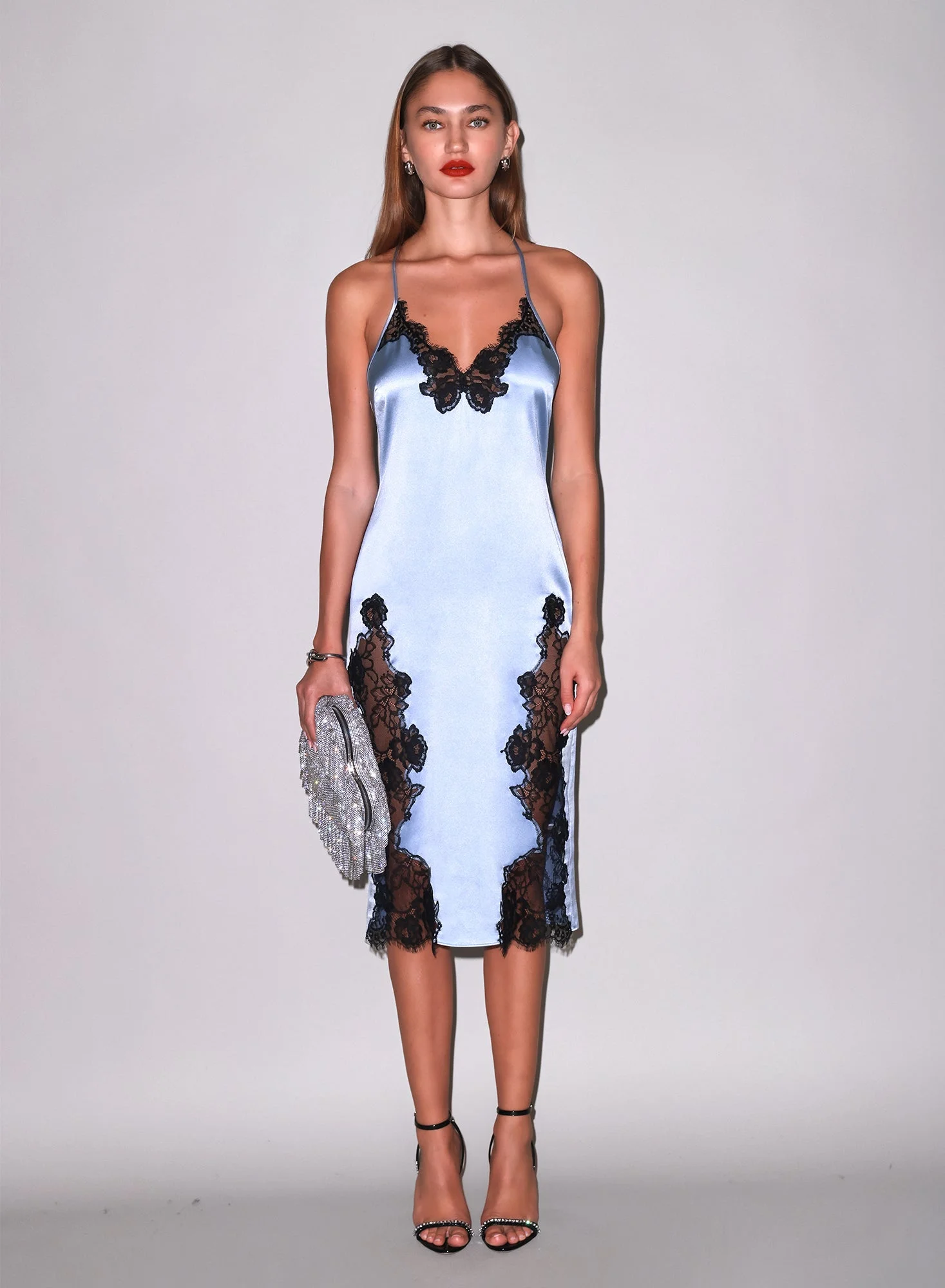 Juliet Lace Appliqué Slip Dress - 1