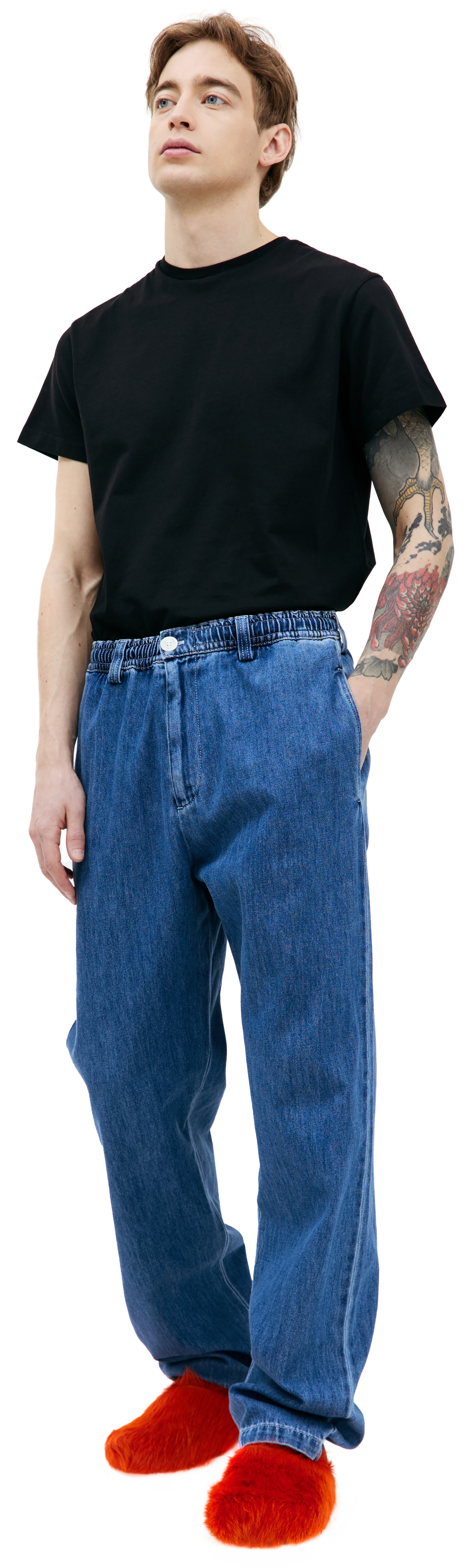 BLUE STRAIGHT JEANS - 1