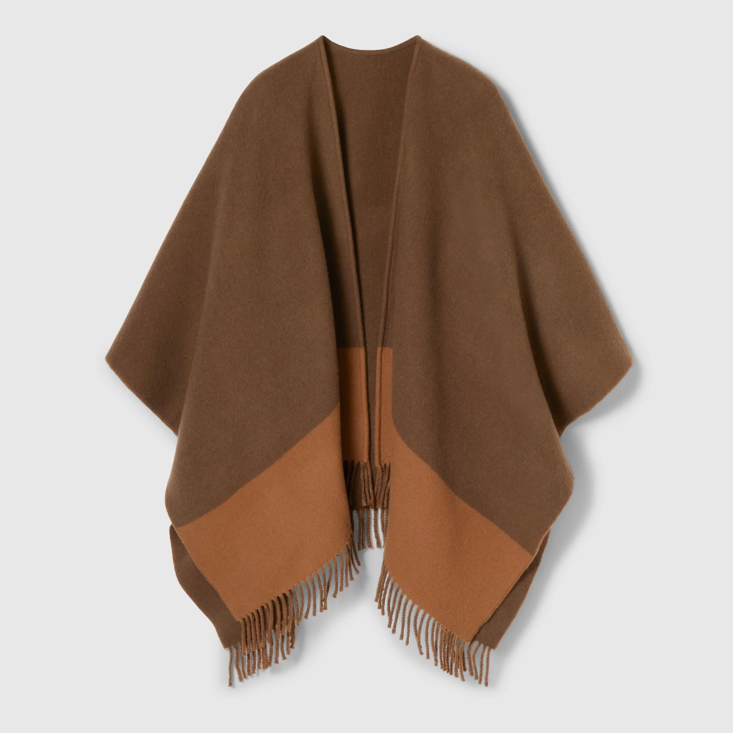 Wool cashmere cape - 1