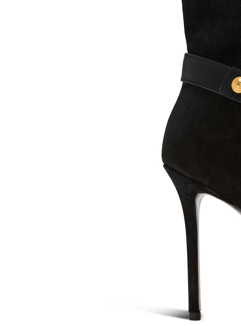 Slouchy suede heeled Eva boots 6