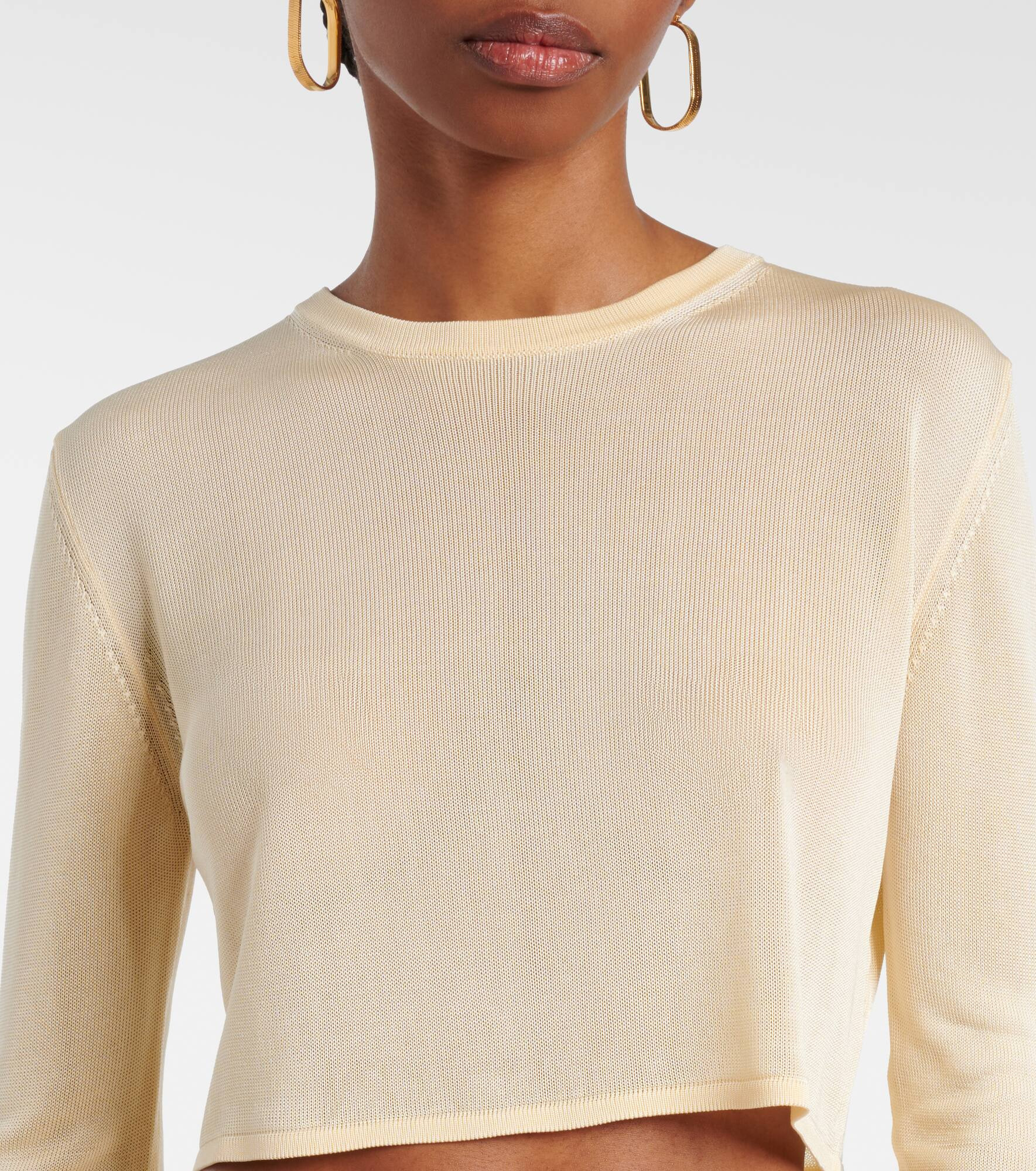 Kazel knitted cropped top - 4