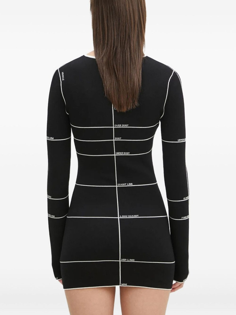 intarsia-knit mini dress 4