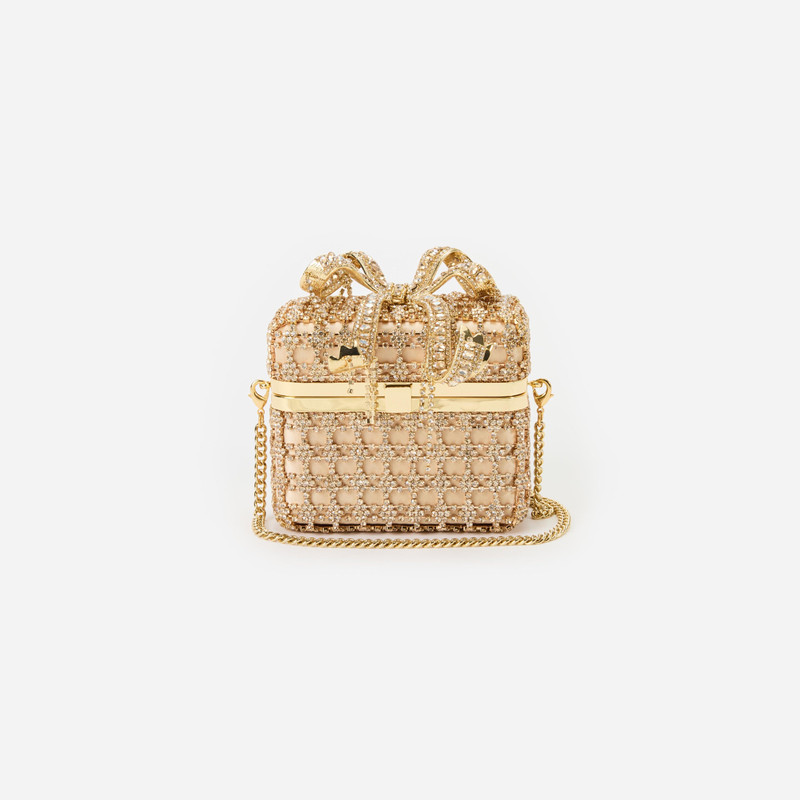 Gold Crystal Vanity Case 4