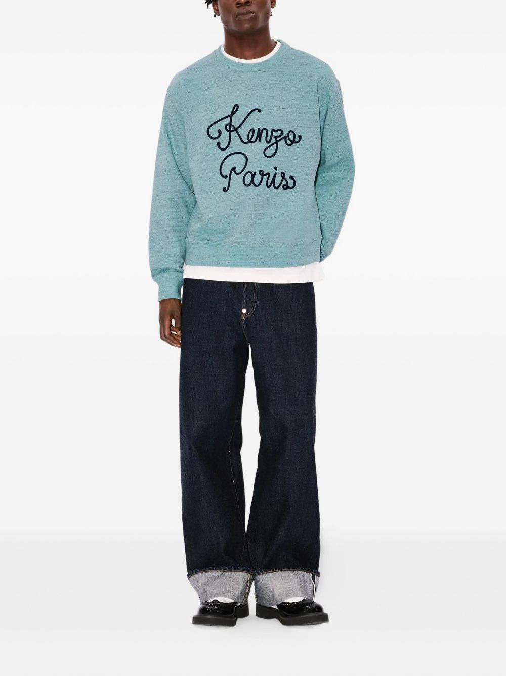 Paris Chainstitch-embroidered logo sweatshirt - 2