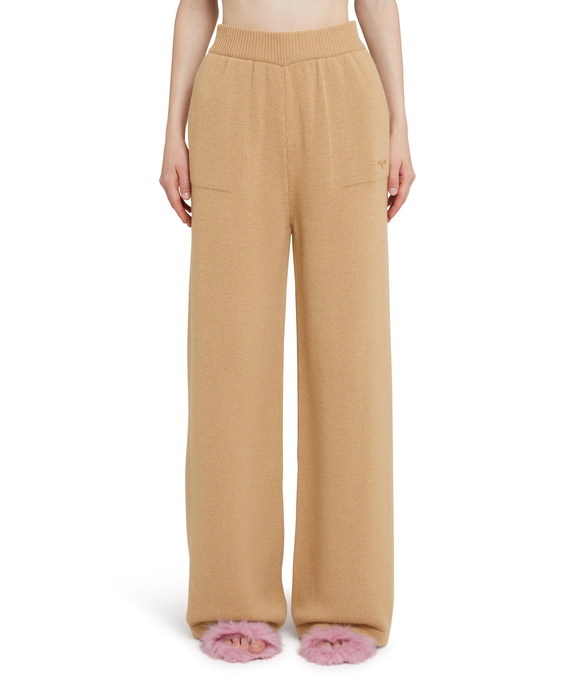 High-waisted trousers "MSGM Signature Cashmere blend" - 2