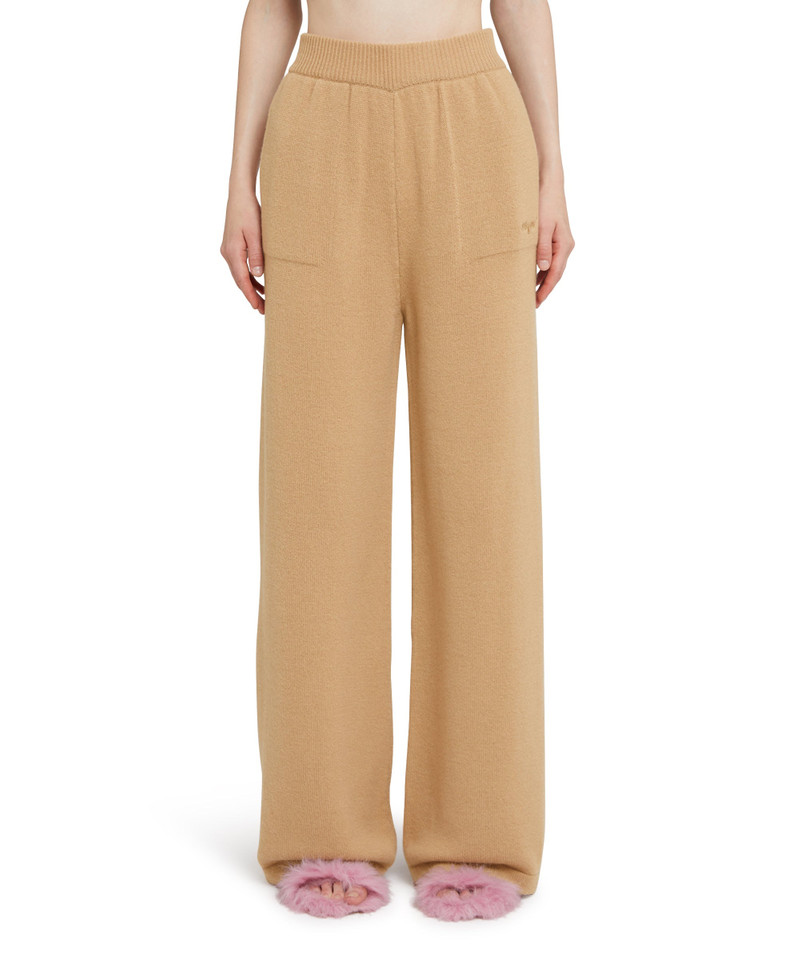 MSGM High-waisted trousers "MSGM Signature Cashmere blend" outlook
