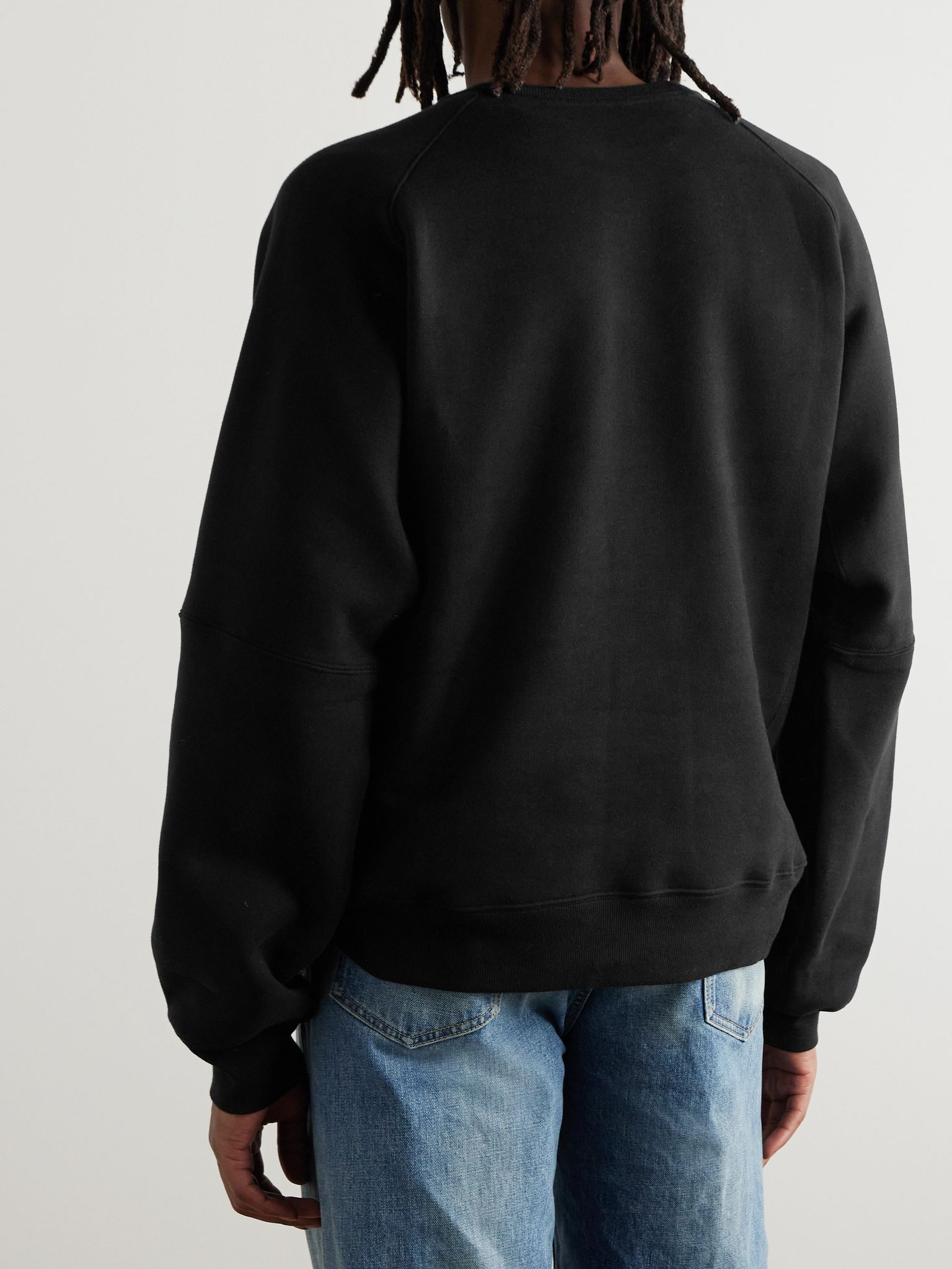 Cotton-Jersey Sweatshirt Black - 3