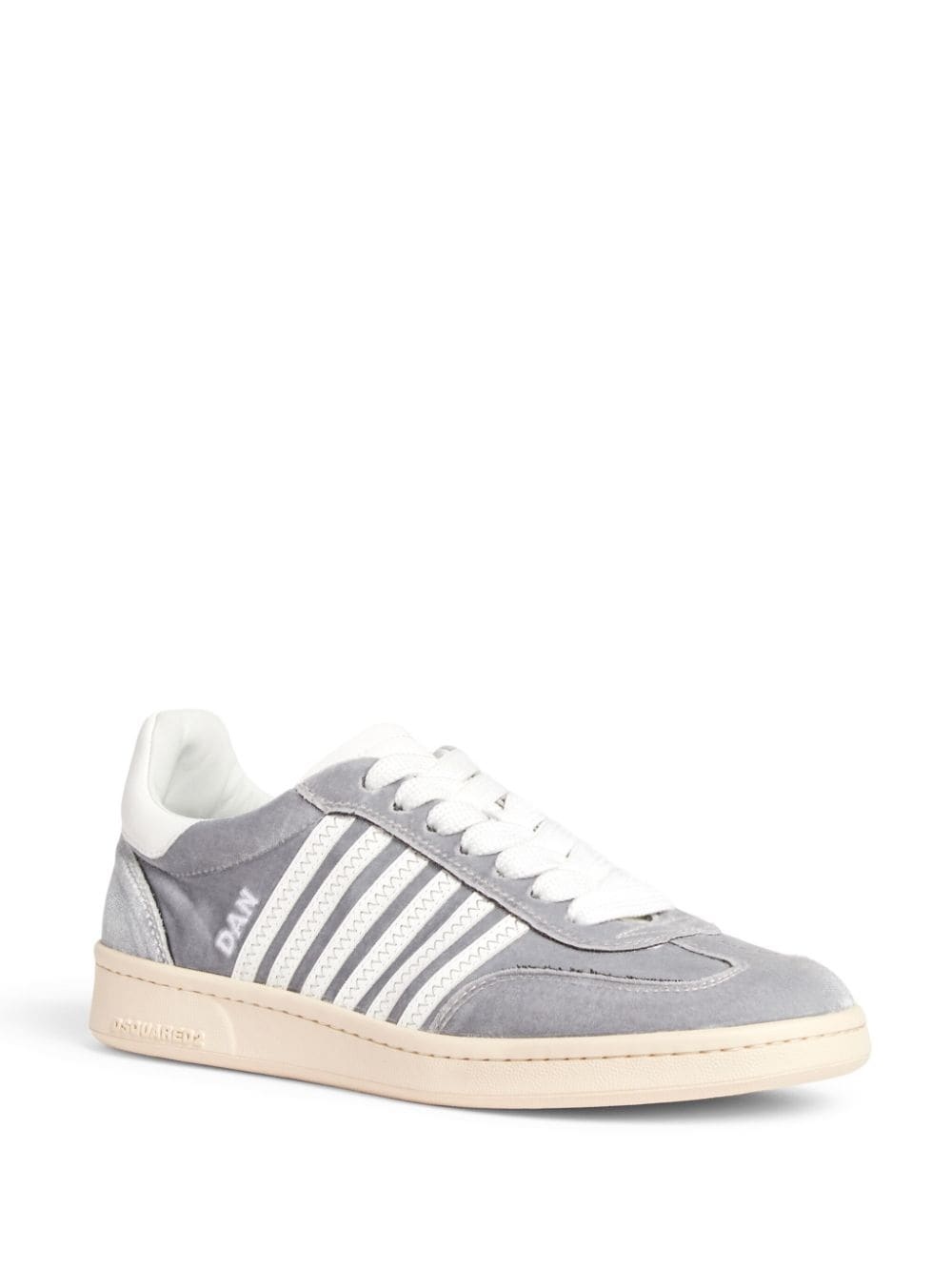 Boxer velvet low-top sneakers - 2