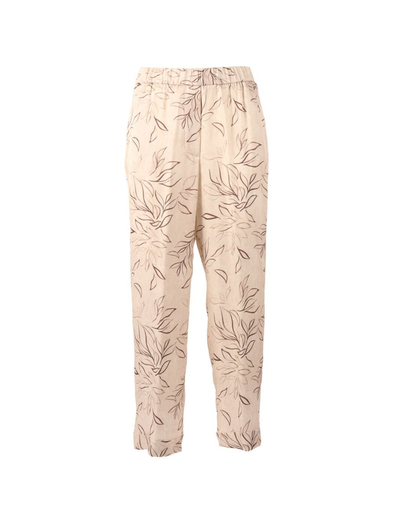 floral-print trousers 1