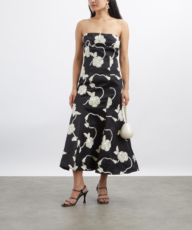 3D Flower Midi Dress 2