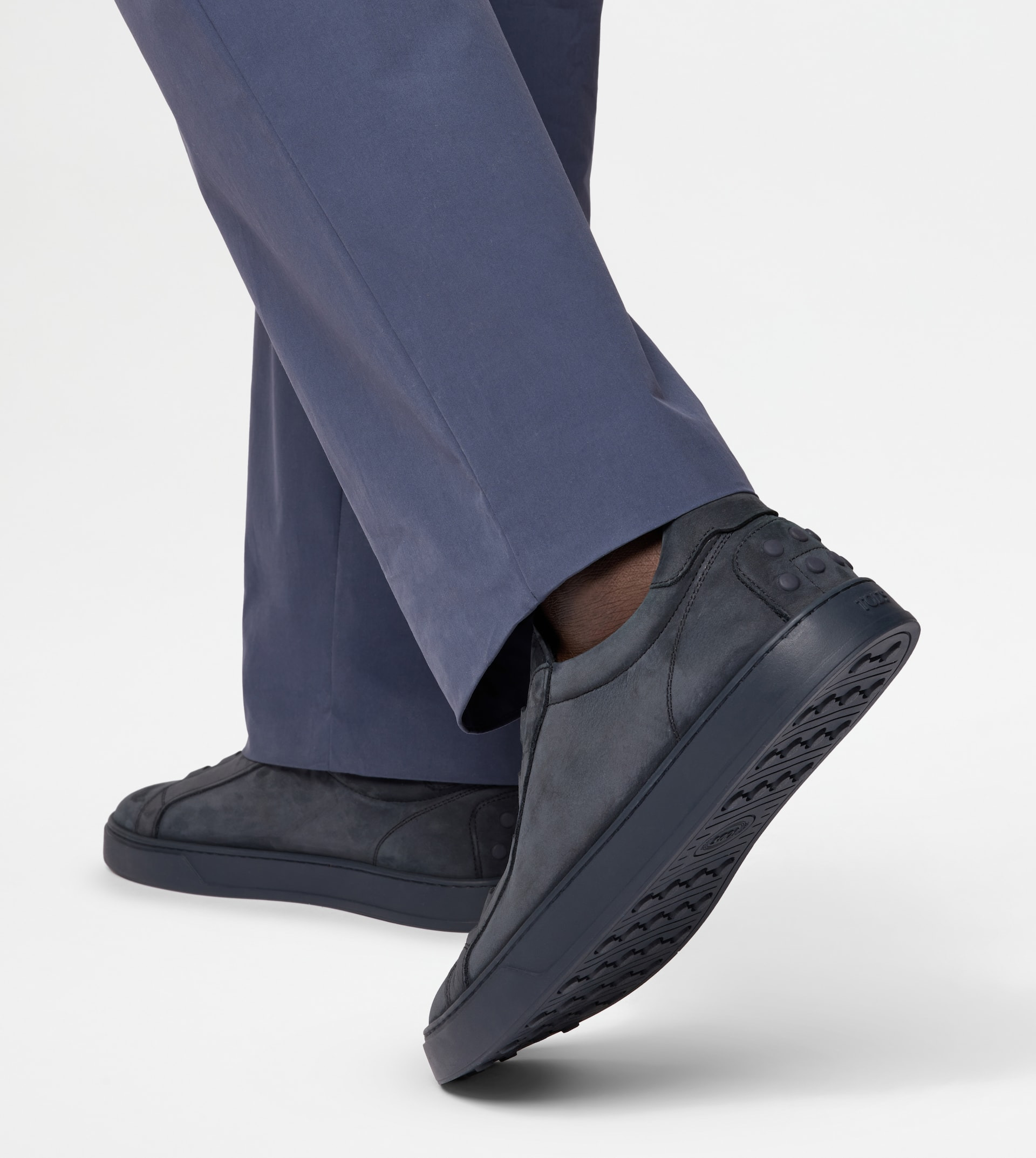 SNEAKERS IN NUBUCK - BLUE - 6