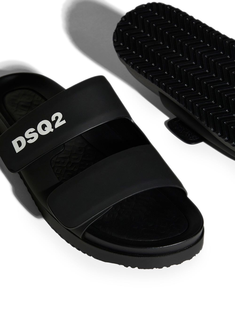 touch-strap calf-leather sandals - 4