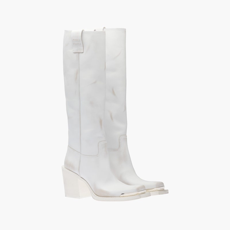 Miu Miu Leather boots outlook