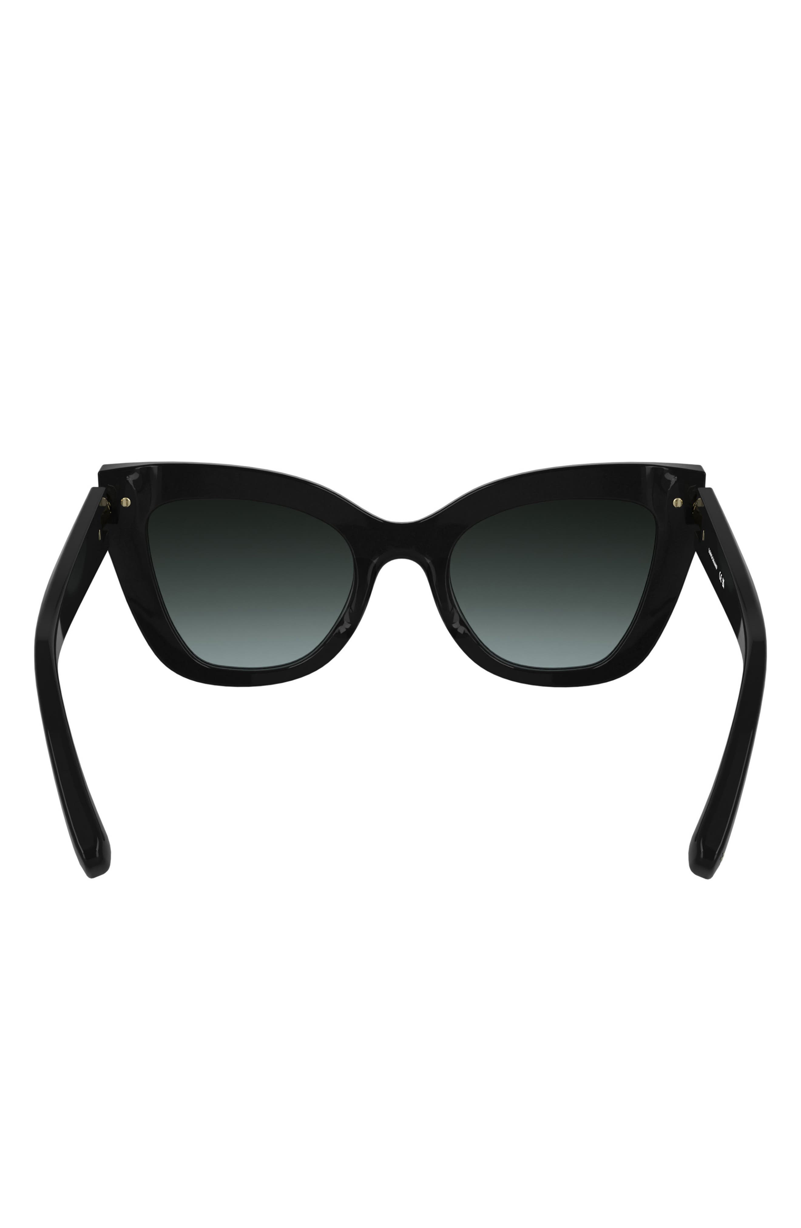 Longchamp Roseau 50mm Gradient Cat Eye Sunglasses in Black at Nordstrom - 4
