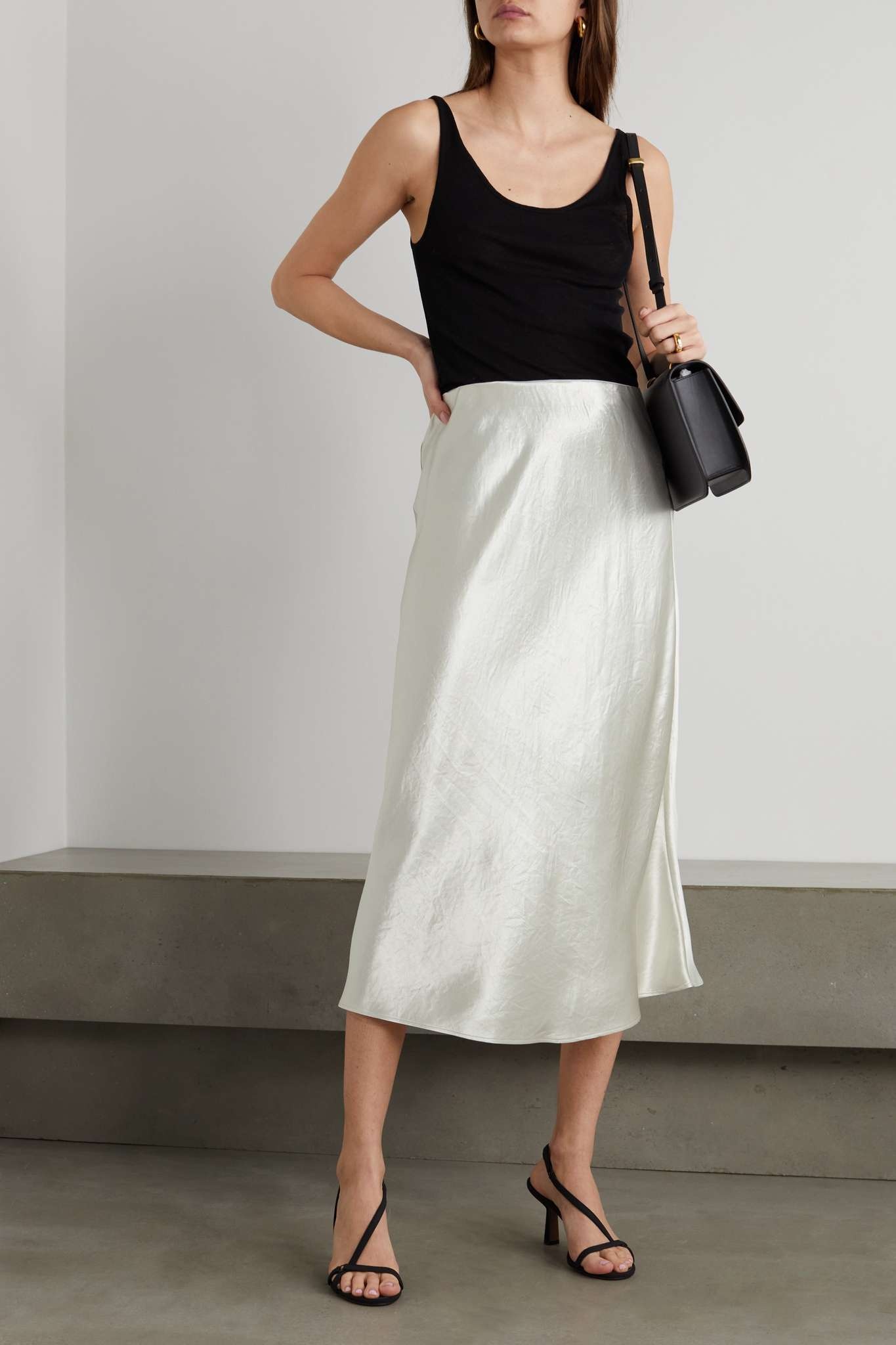 Leisure Alessio satin midi skirt - 2