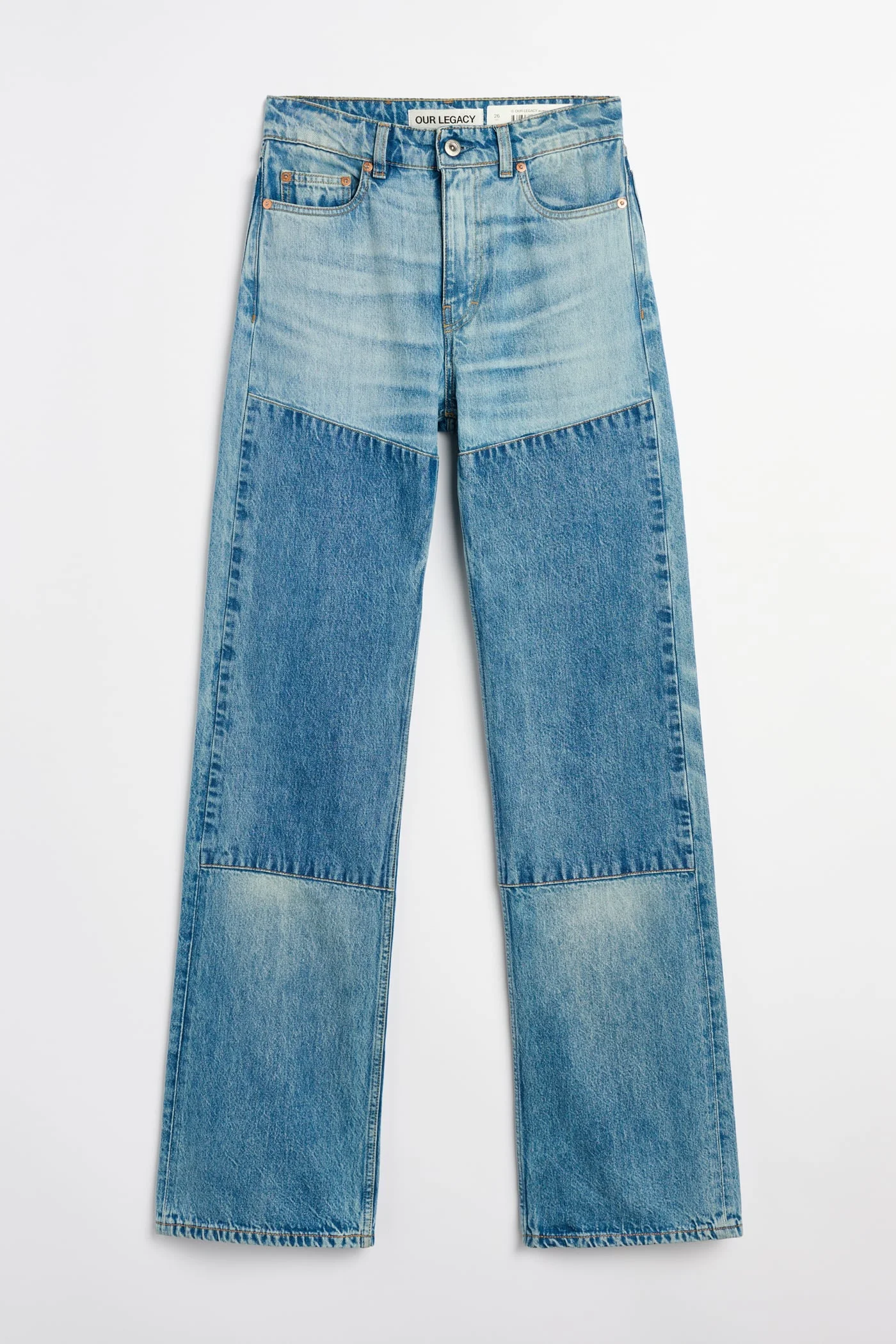 Boot Cut Patched Saddle Repair Wash - 1