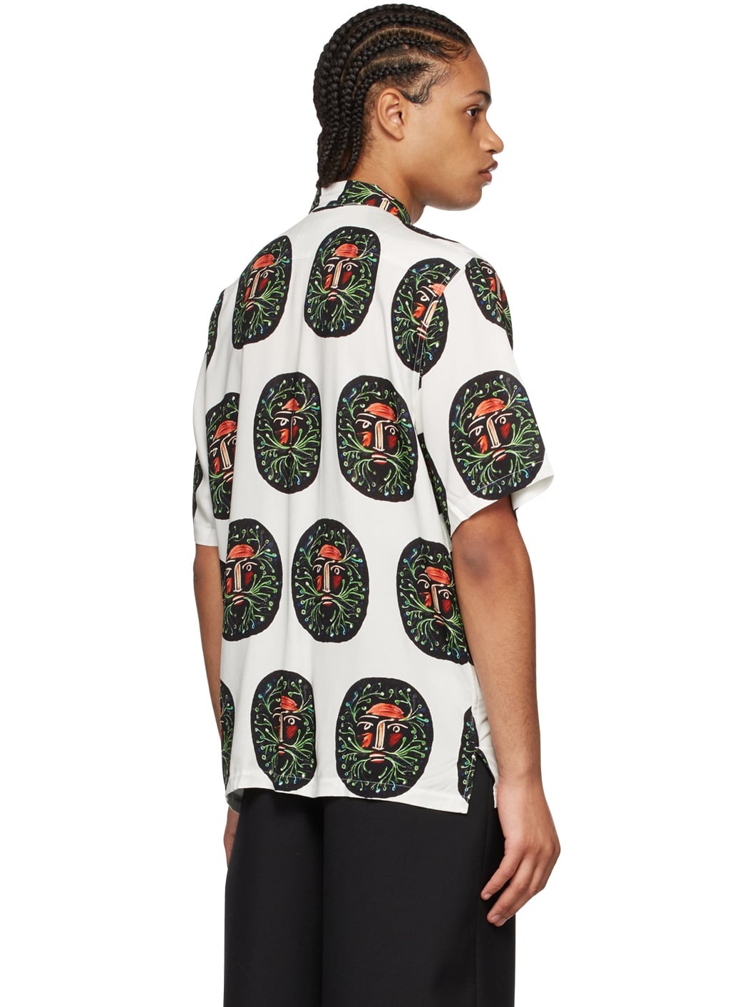 Off-White Hombre Verde Short Sleeve Shirt - 3