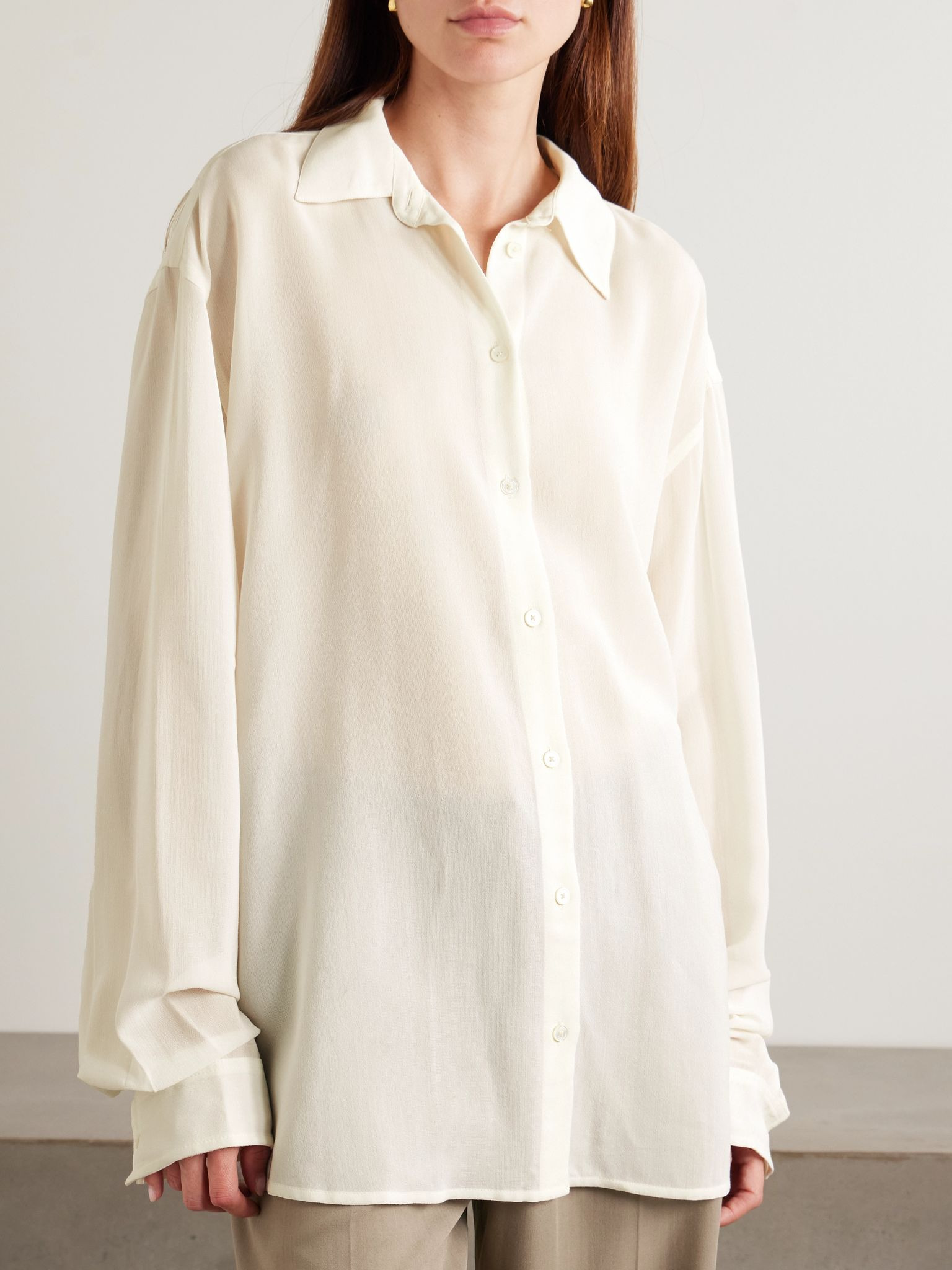 Voile shirt White - 3